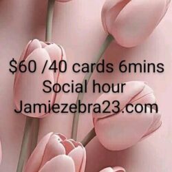 Social hour $60/40 cards 6 mins
